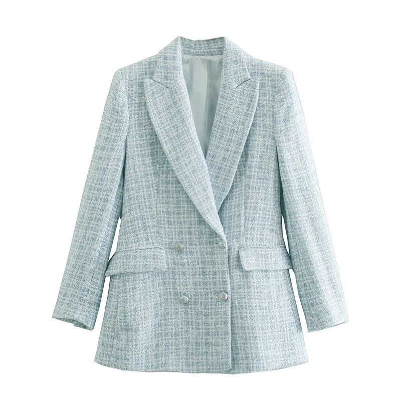 Tweed Blazer Office Lady - Cristel Isabel Marcon