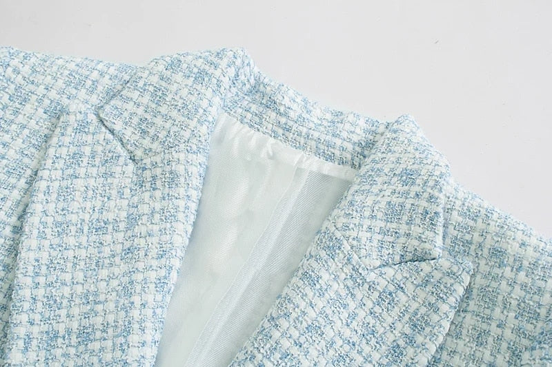 Tweed Blazer Office Lady - Cristel Isabel Marcon