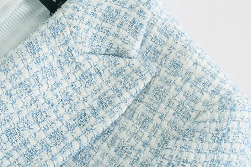 Tweed Blazer Office Lady - Cristel Isabel Marcon