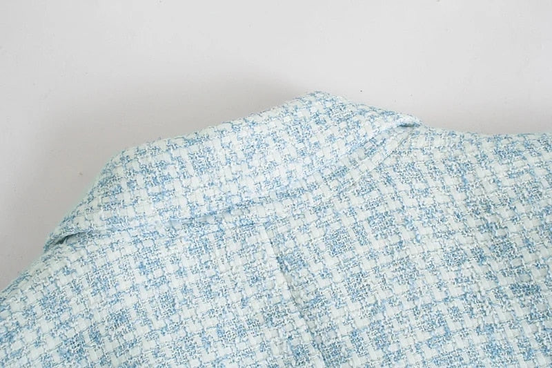 Tweed Blazer Office Lady - Cristel Isabel Marcon