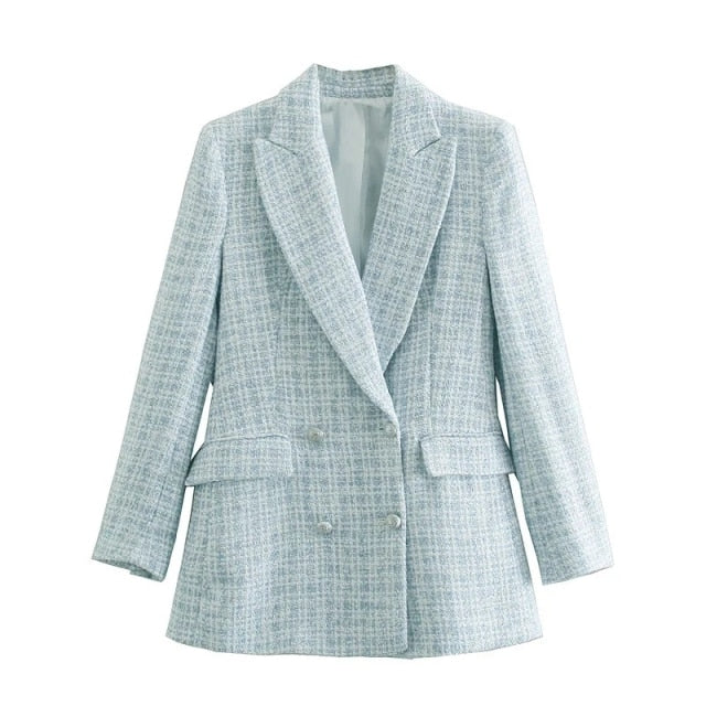 Tweed Blazer Office Lady - Cristel Isabel Marcon